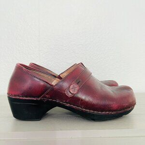 Dansko Leather Red Clog EU 41/ US 10.5